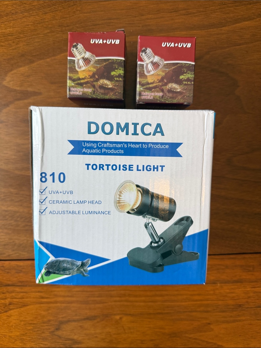 810 Black Tortoise Light with Adjustable Clip